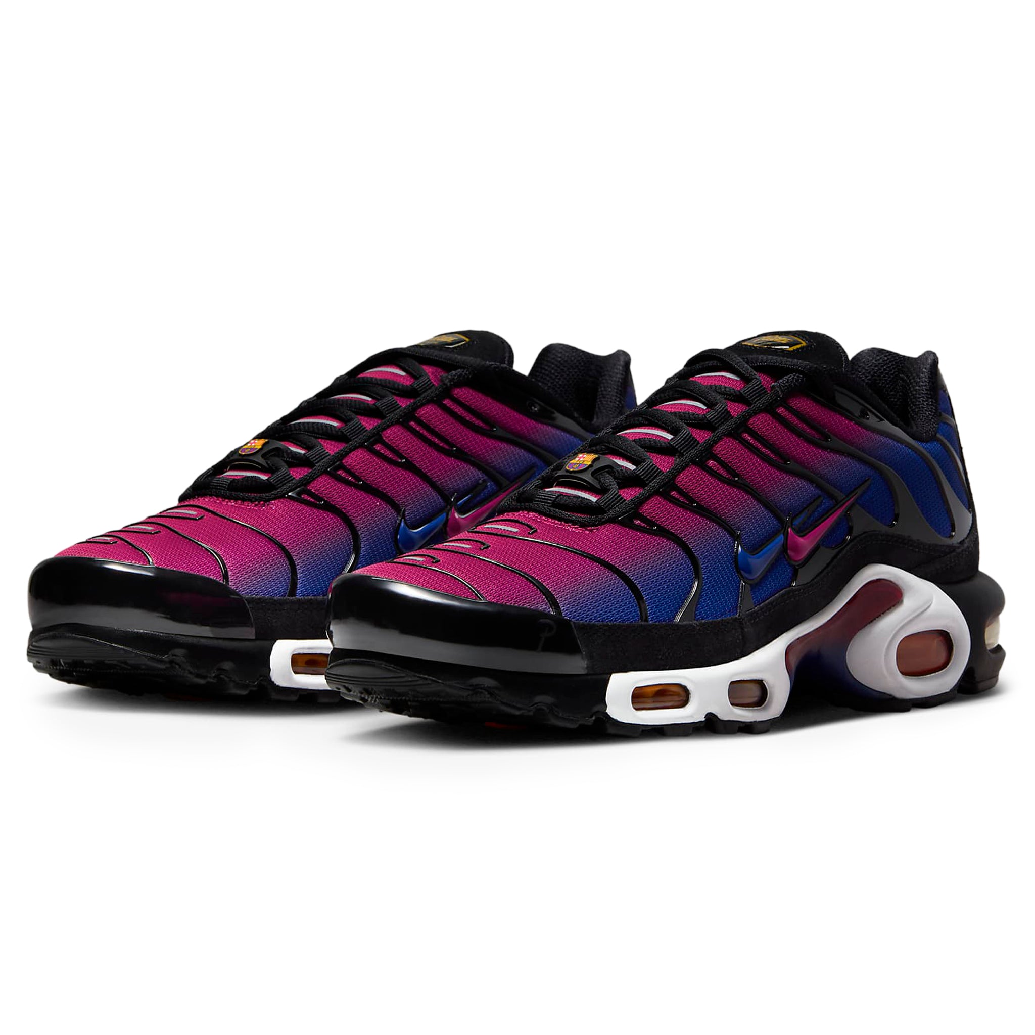 Front side view of Nike x Patta x Barcelona FC Air Max Plus Culers Del Món FN8260-001